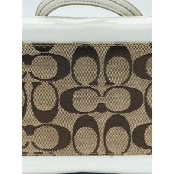 Coach Signature Canvas Handbag EUC - Picture 13 of 16